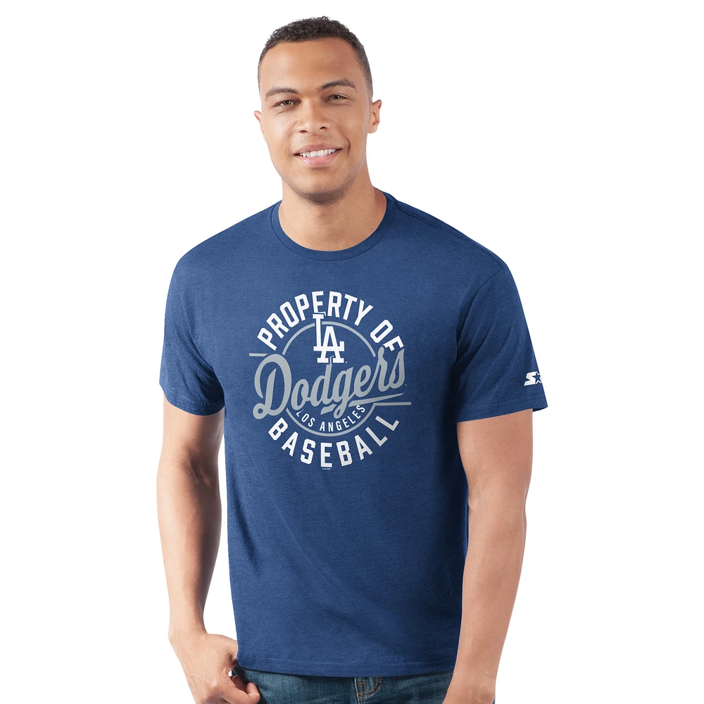 Men's Starter Royal Los Angeles Dodgers Prime Time Property Of T-Shirt
