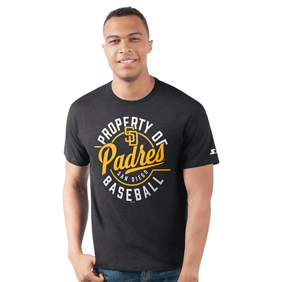 Men's Starter Black San Diego Padres Prime Time Property Of T-Shirt