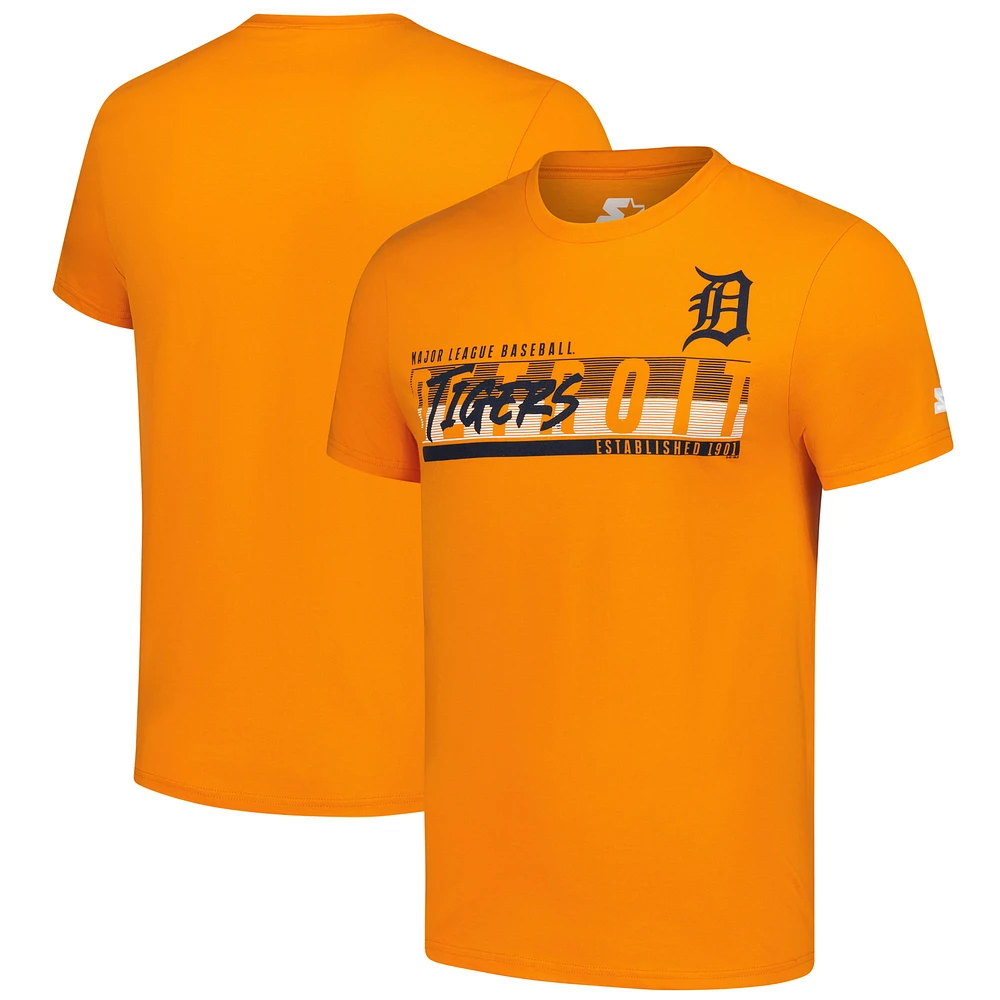 Men's Starter Orange Detroit Tigers Prime Time Team T-Shirt