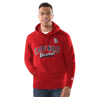 Men's Starter Red St. Louis Cardinals Classic Pullover Hoodie