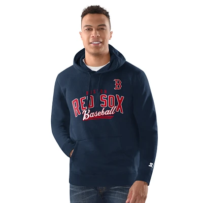 Men's Starter Navy Boston Red Sox Classic Pullover Hoodie