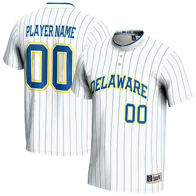 Unisex GameDay Greats White Delaware Fightin' Blue Hens NIL Pick-A-Player Lightweight Softball Jersey