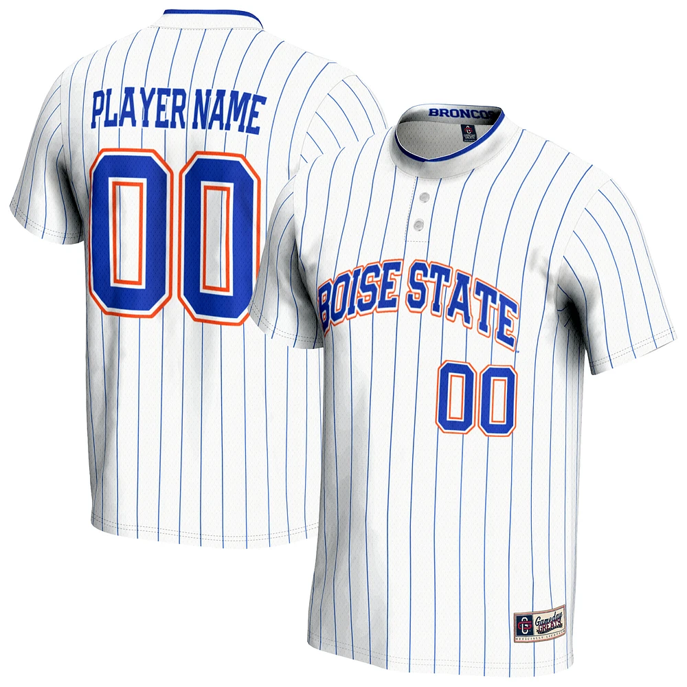 Unisex GameDay Greats White Boise State Broncos NIL Pick-A-Player Lightweight Softball Jersey