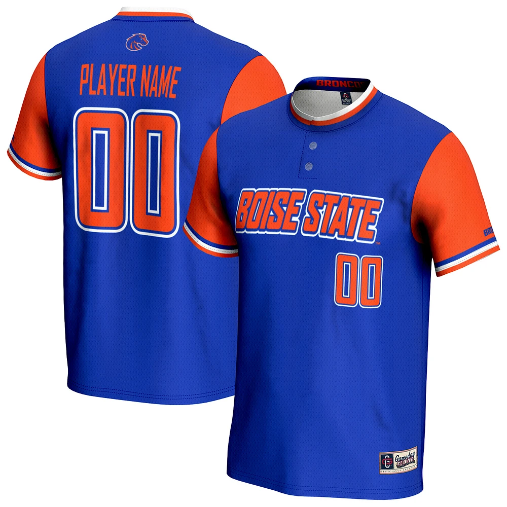 Unisex GameDay Greats Royal Boise State Broncos NIL Pick-A-Player Lightweight Softball Jersey