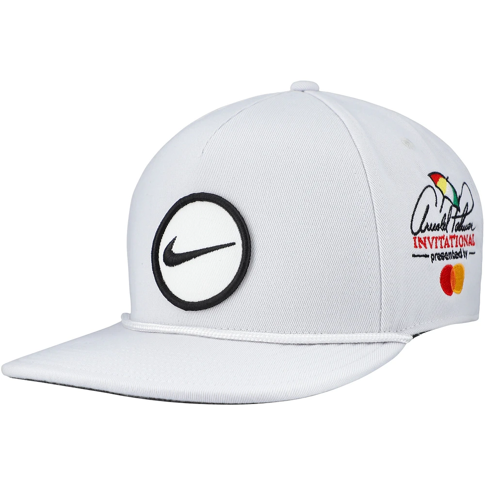 Men's Nike Gray Arnold Palmer Invitational Pro Retro Performance Snapback Hat