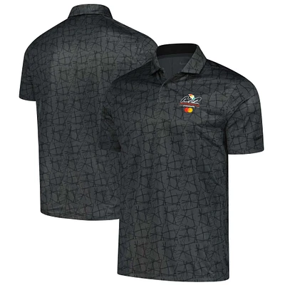 Men's Nike Black Arnold Palmer Invitational Longleaf Performance Polo