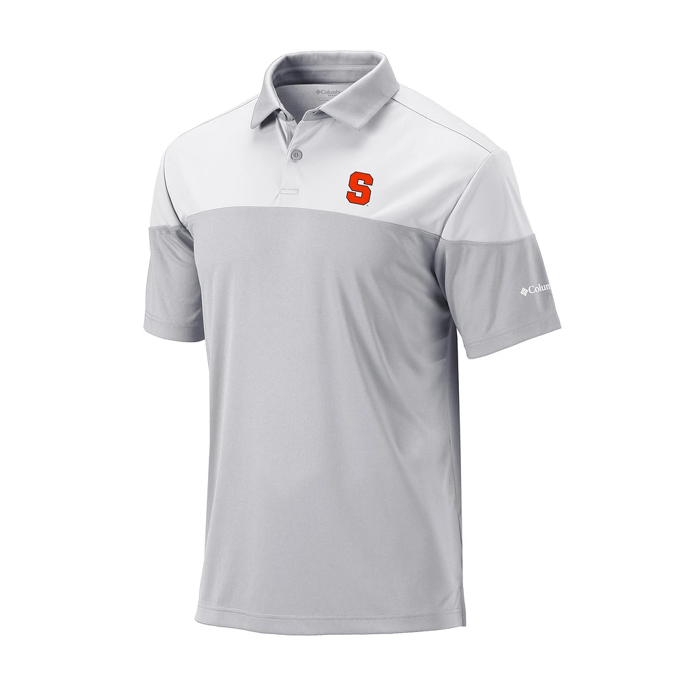 Men's Columbia Gray Syracuse Orange Omni-Wick Best Ball Polo