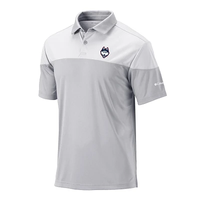 Men's Columbia Gray UConn Huskies Omni-Wick Best Ball Polo