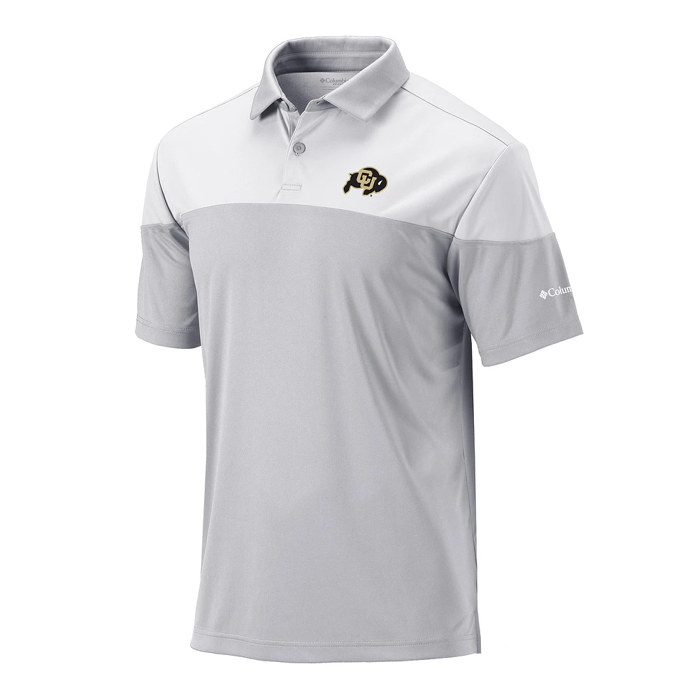 Men's Columbia Gray Colorado Buffaloes Omni-Wick Best Ball Polo