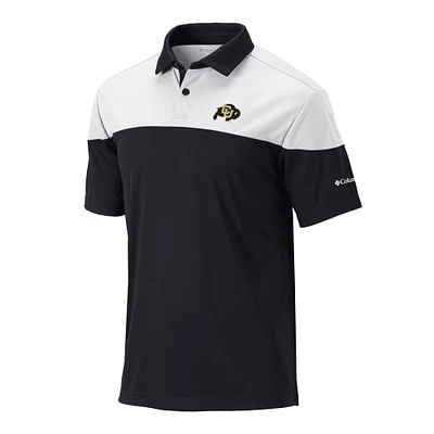 Men's Columbia Black Colorado Buffaloes Omni-Wick Best Ball Polo