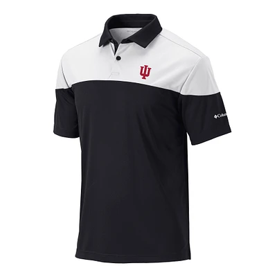 Men's Columbia Black Indiana Hoosiers Omni-Wick Best Ball Polo