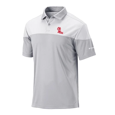 Men's Columbia Gray Ole Miss Rebels Omni-Wick Best Ball Polo