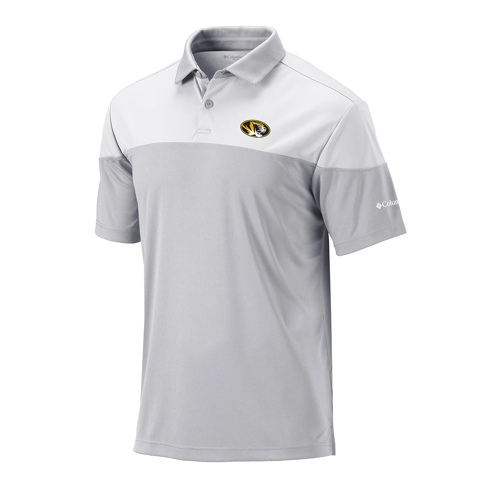 Men's Columbia Gray Missouri Tigers Omni-Wick Best Ball Polo