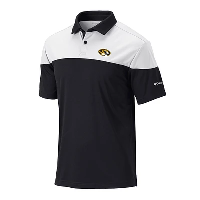 Men's Columbia Black Missouri Tigers Omni-Wick Best Ball Polo