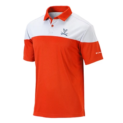 Men's Columbia Orange Virginia Cavaliers Omni-Wick Best Ball Polo
