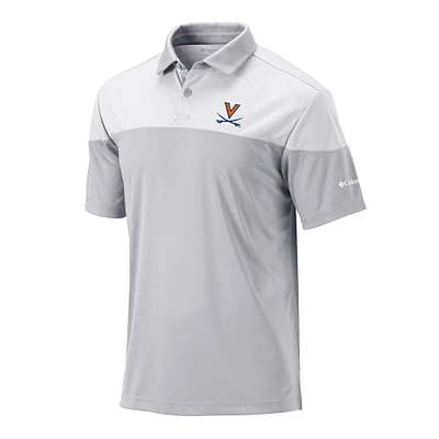 Men's Columbia Gray Virginia Cavaliers Omni-Wick Best Ball Polo