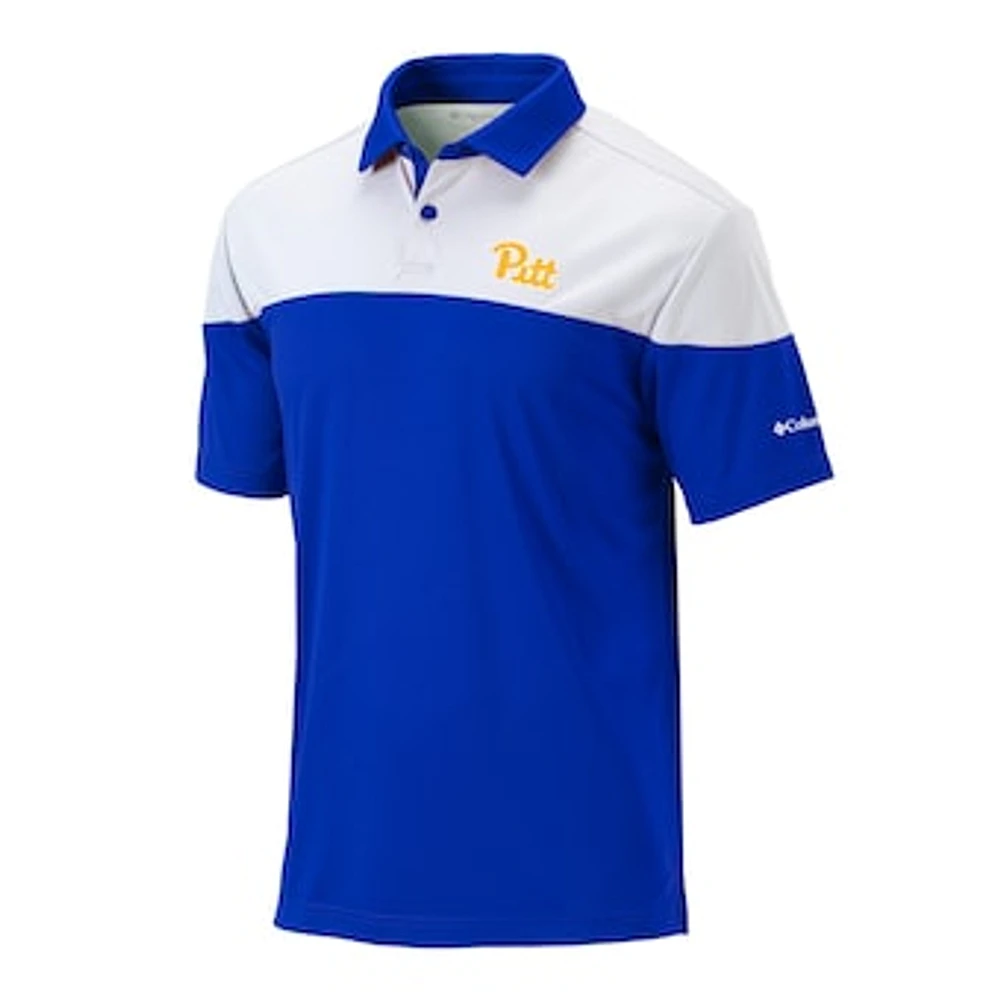 Men's Columbia Royal Pitt Panthers Omni-Wick Best Ball Polo