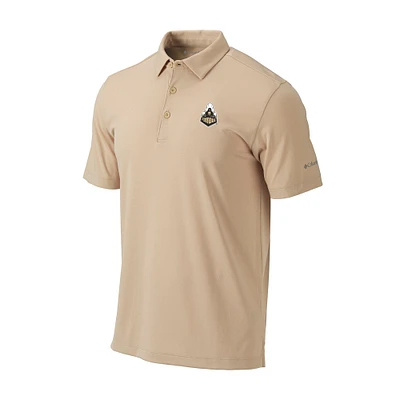 Men's Columbia Gold Purdue Boilermakers Omni-Wick Drive Polo