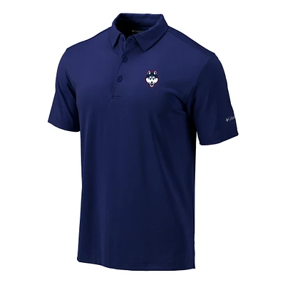 Men's Columbia Navy UConn Huskies Omni-Wick Drive Polo