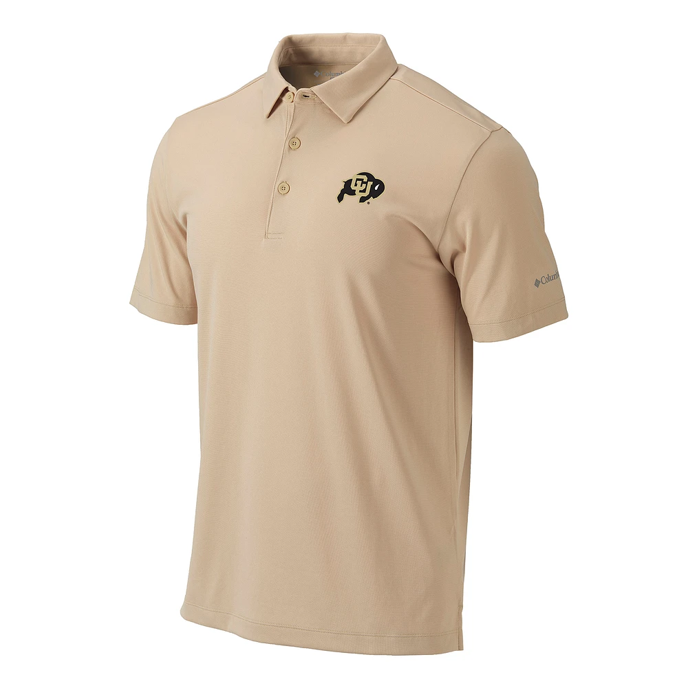 Men's Columbia Gold Colorado Buffaloes Omni-Wick Drive Polo