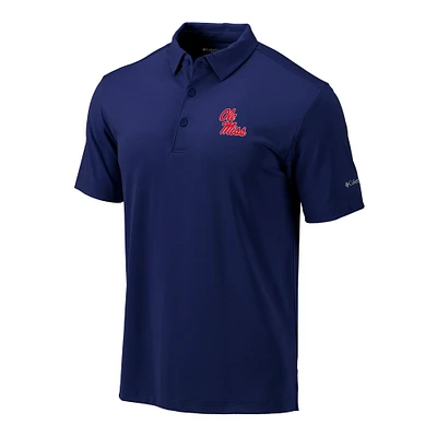 Men's Columbia Navy Ole Miss Rebels Omni-Wick Drive Polo