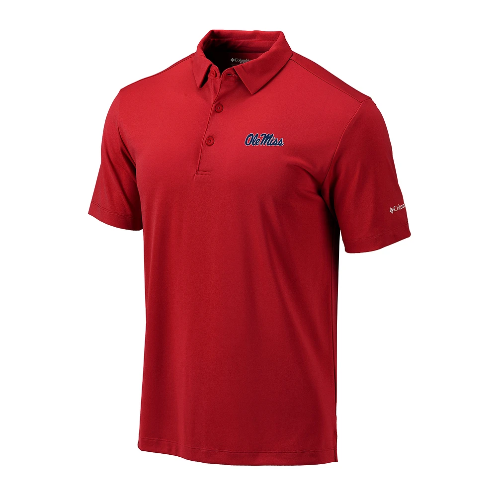 Men's Columbia Red Ole Miss Rebels Omni-Wick Drive Polo