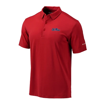 Men's Columbia Red Ole Miss Rebels Omni-Wick Drive Polo