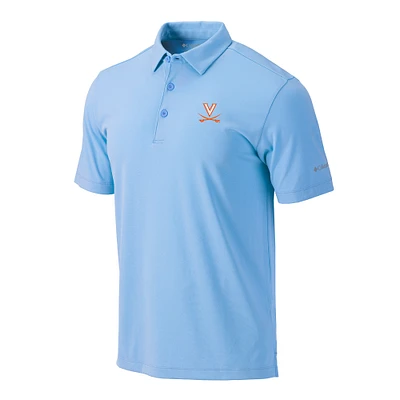 Men's Columbia Light Blue Virginia Cavaliers Omni-Wick Drive Polo