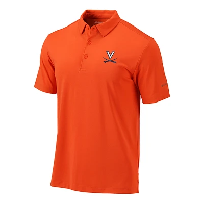 Men's Columbia Orange Virginia Cavaliers Omni-Wick Drive Polo