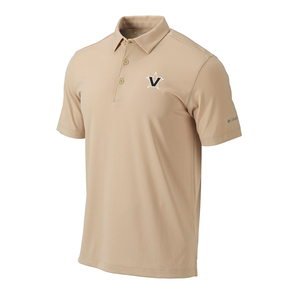Men's Columbia Gold Vanderbilt Commodores Omni-Wick Drive Polo