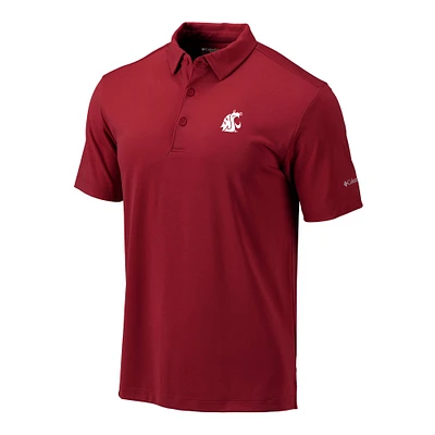 Men's Columbia Crimson Washington State Cougars Omni-Wick Drive Polo