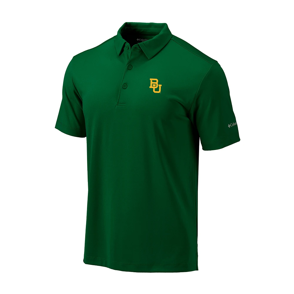 Men's Columbia Green Baylor Bears Omni-Wick Drive Polo