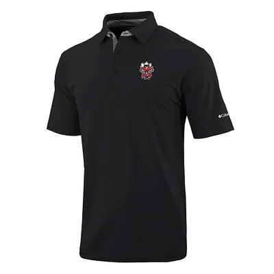 Men's Columbia Black Texas Tech Red Raiders Omni-Wick Even Lie Polo