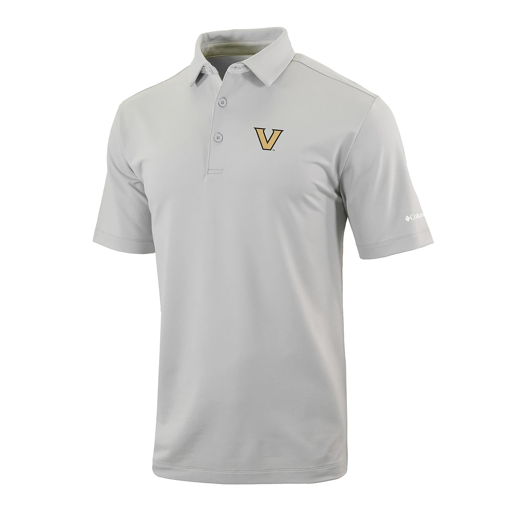 Men's Columbia Gray Vanderbilt Commodores Omni-Wick Even Lie Polo