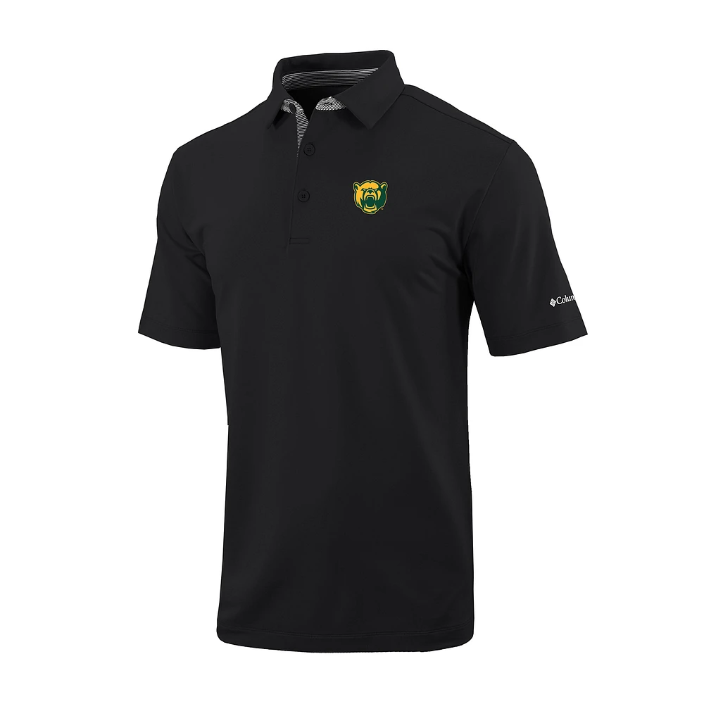 Men's Columbia Black Baylor Bears Omni-Wick Even Lie Polo