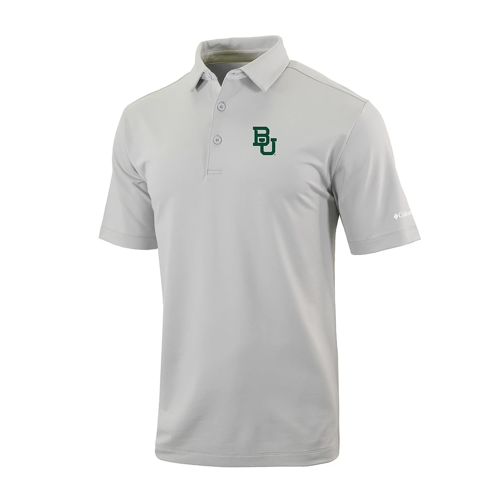Men's Columbia Baylor Bears Omni-Wick Even Lie Polo