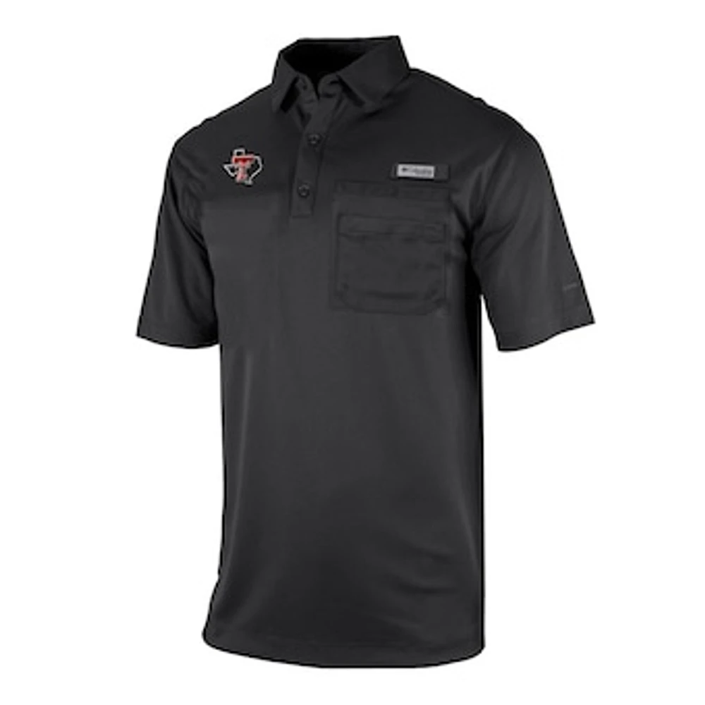 Men's Columbia Texas Tech Red Raiders Omni-Wick Flycaster Pocket Polo