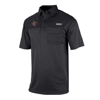 Men's Columbia Texas Tech Red Raiders Omni-Wick Flycaster Pocket Polo