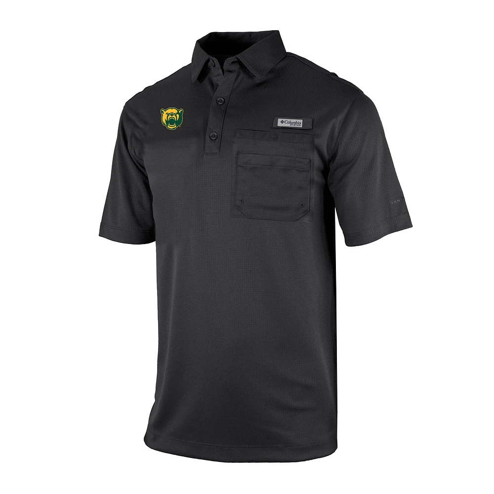 Men's Columbia Baylor Bears Omni-Wick Flycaster Pocket Polo