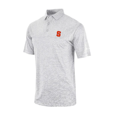 Men's Columbia Gray Syracuse Orange Omni-Wick Heading Out Polo