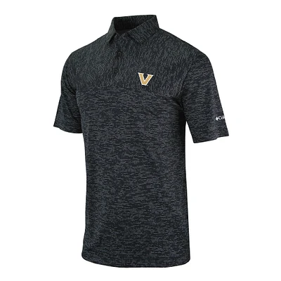 Men's Columbia Black Vanderbilt Commodores Omni-Wick Heading Out Polo