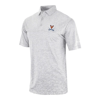 Men's Columbia Gray Virginia Cavaliers Omni-Wick Heading Out Polo