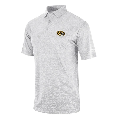 Men's Columbia Gray Missouri Tigers Omni-Wick Heading Out Polo