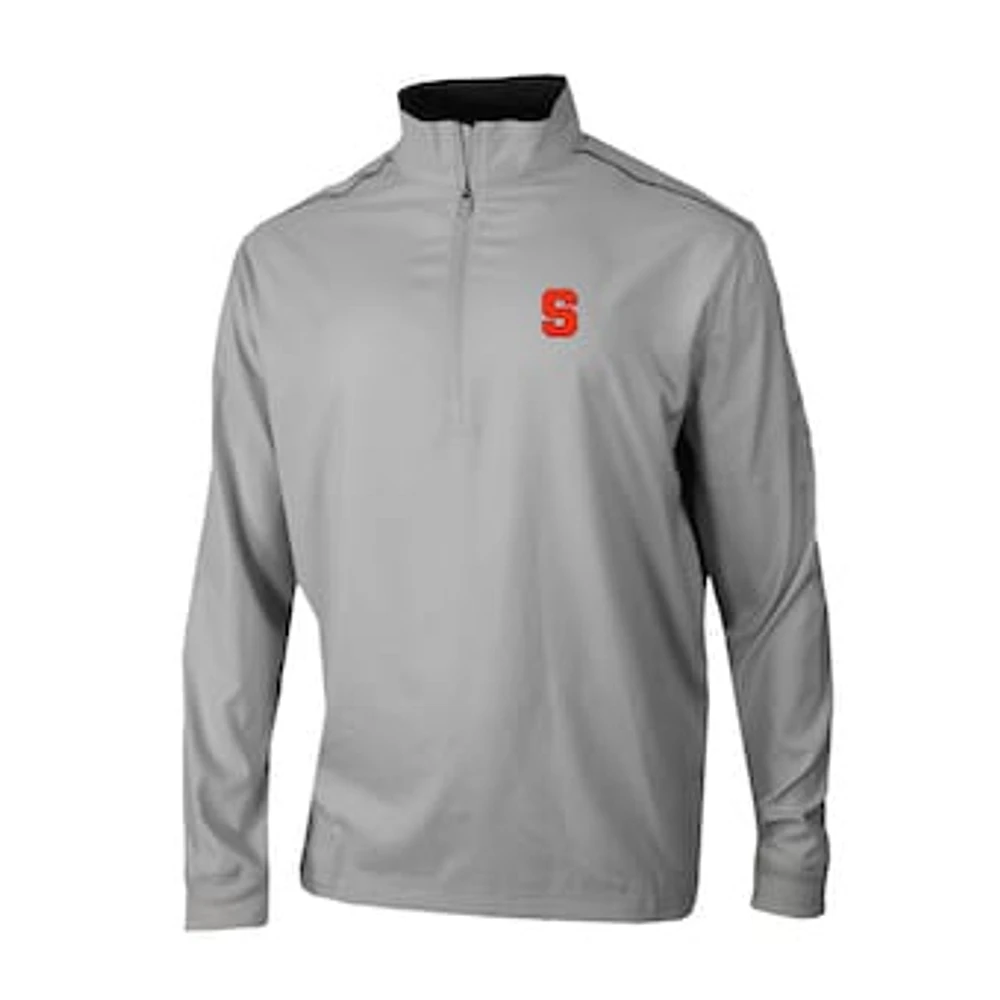 Men's Columbia Gray Syracuse Orange Omni-Wick Bogey's Paradise Quarter-Zip Top