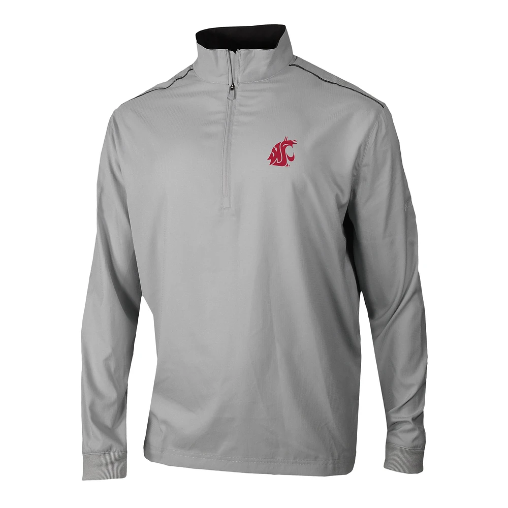 Men's Columbia Washington State Cougars Omni-Wick Bogey's Paradise Quarter-Zip Top