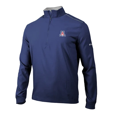 Men's Columbia Navy Arizona Wildcats Omni-Wick Bogey's Paradise Quarter-Zip Top