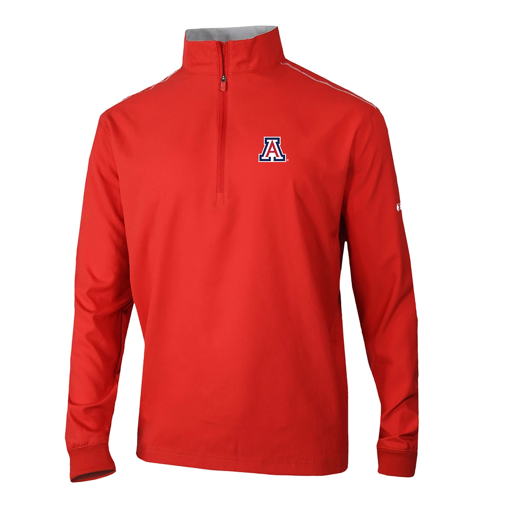 Men's Columbia Red Arizona Wildcats Omni-Wick Bogey's Paradise Quarter-Zip Top