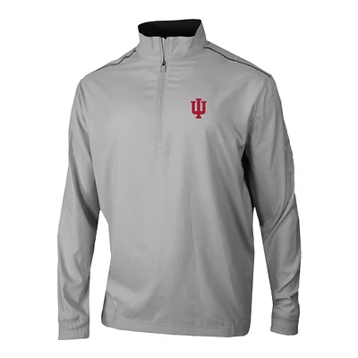 Men's Columbia Gray Indiana Hoosiers Omni-Wick Bogey's Paradise Quarter-Zip Top