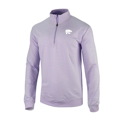 Men's Columbia Kansas State Wildcats Omni-Wick Even Lie Quarter-Zip Top