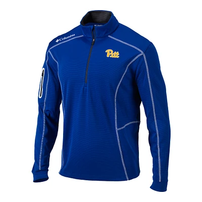 Men's Columbia Royal Pitt Panthers Omni-Wick Shotgun Quarter-Zip Pullover